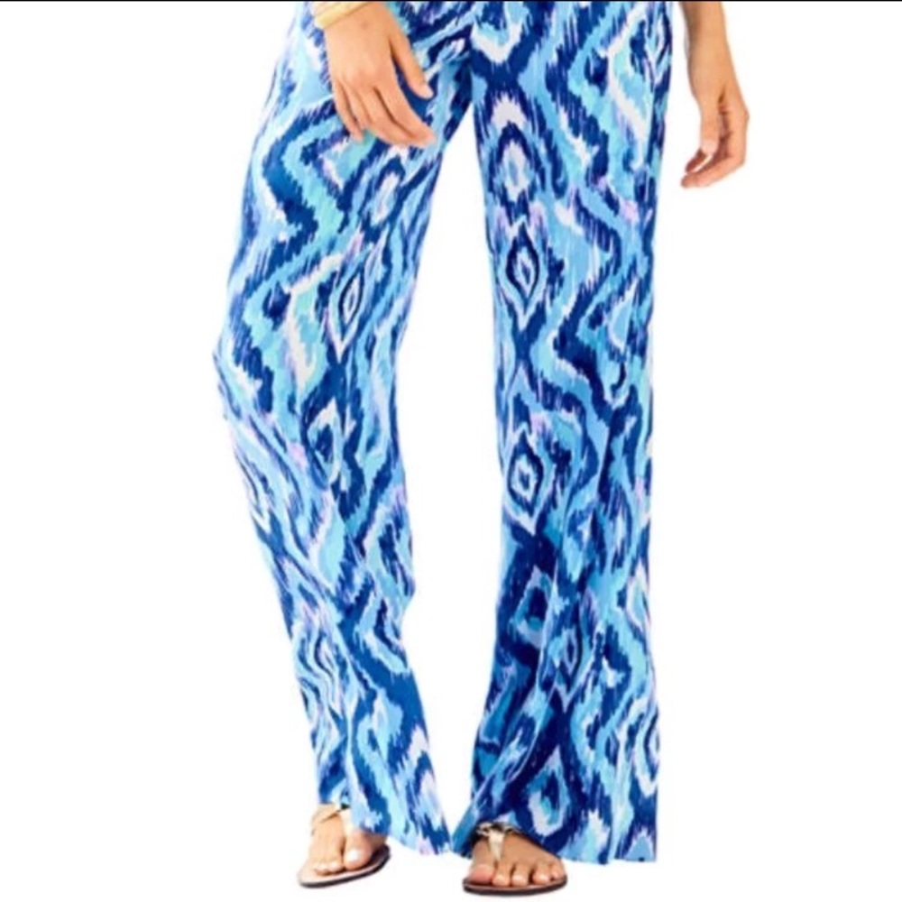 Sold🎉🎉🎉Lilly Pulitzer Palazzo Pants Size 8 - Picture 2 of 6